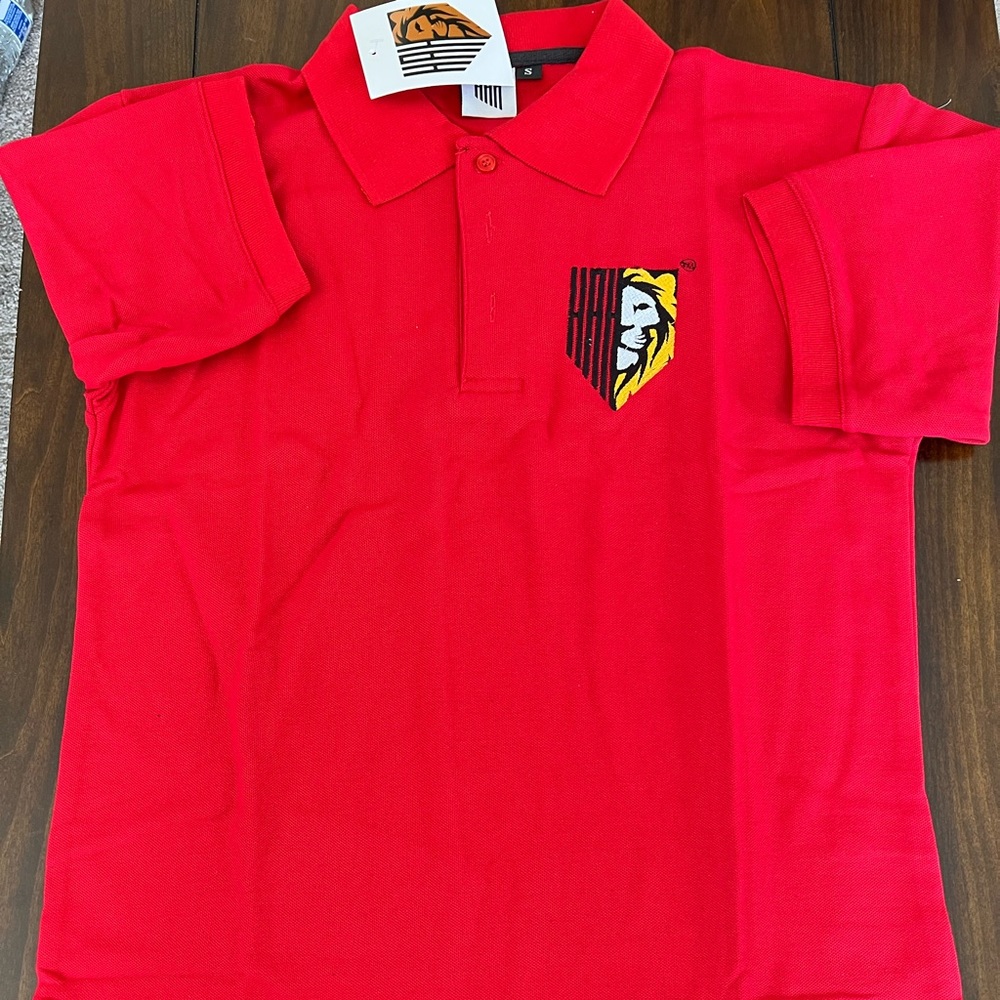 Mens Red Short Sleeves Polo Shirt